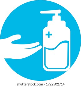 Ilustración de diseño del logotipo del limpiador manual
