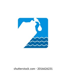 Hand sanitizer logo design vector template