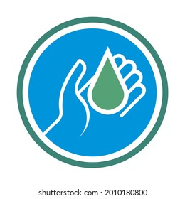 hand sanitizer logo for health