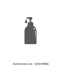hand sanitizer logo and icon vector illustration