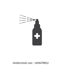 hand sanitizer logo and icon vector illustration