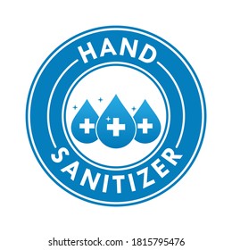 hand sanitizer logo template illustration