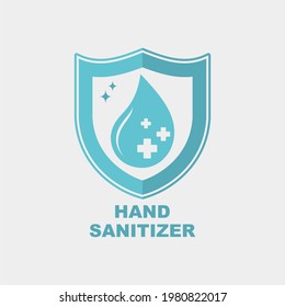 Hand Sanitizer logo Vector suitable for logo marketing or design.