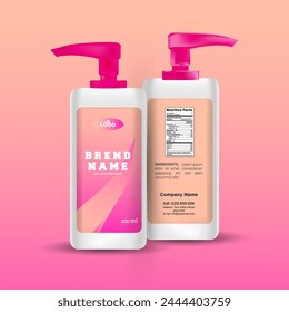 hand sanitizer packaging design template vector eps.