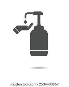 Hand sanitizer sign vector graphics