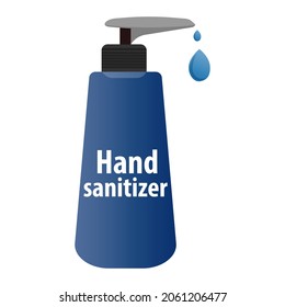 Hand sanitizer simple illustration clipart- vector