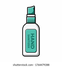 Hand Sanitizer Spray Vector Illustration. Antiseptic illustration for icon, web, graphic resources, etc.