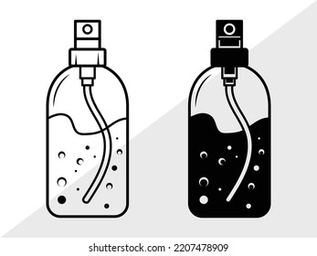 Hand Sanitizer SVG Printable Vector Illustration