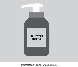 HAND SANITIZER USED FOR HAND SANITIZING ILLUSTRATION
