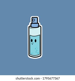 
Hand Sanitizer Vector Character For Icon and Sticker