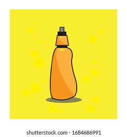 Hand sanitizer vector flat illustration