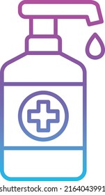 Icono vector Sanitizer manual. Se puede usar para imprimir, móviles y aplicaciones web.