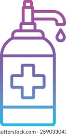 Hand Sanitizer vector icon. Can be used for printing, mobile and web applications.