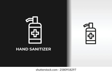 Hand Sanitizer Vector, Icon Or Logo Sign Isolated Symbol Illustration