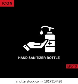 hand sanitizer vector icon on white background. Illustration line icon for graphic, print media interfaces and web design.

