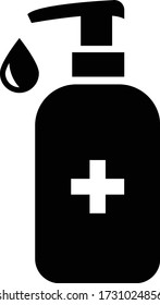 Hand sanitizer  vector icon.clean icon 
 vector