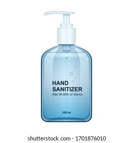 Hand sanitizer vector icon.Realistic vector icon isolated on white background hand sanitizer.