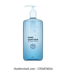 Hand sanitizer vector icon.Realistic vector icon isolated on white background hand sanitizer.