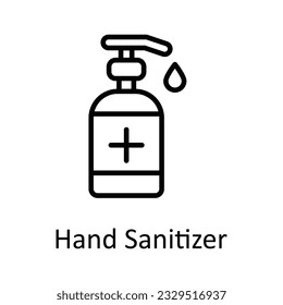 Ilustración de diseño de iconos del contorno del vector del silenciador manual. Símbolo médico y de salud sobre fondo blanco archivo EPS 10