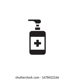 hand sanitizer vector symbol template