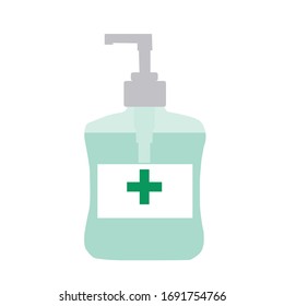 Hand sanitizers. Alcohol rub sanitizers kill most bacteria, fungi and stop some viruses such as coronavirus. Hygiene product. Sanitizer bottle and wall mounted container. Covid-19 spread prevention