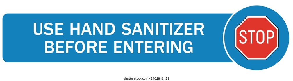 Hand sanitizing sign and labels