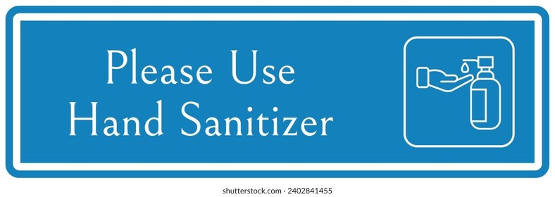 Hand sanitizing sign and labels