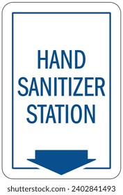 Hand sanitizing sign and labels