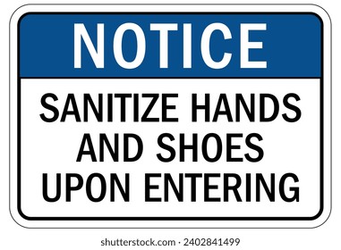 Señal y etiquetas de sanización manual