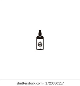 vectores de icono antibacteriano santizer manual