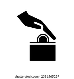 hand saving money vector isolated