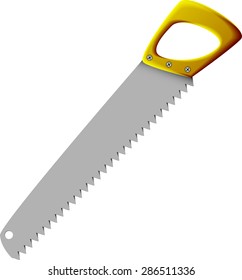 Hand saw abstract vector illustration isolated eos10 / hand saw