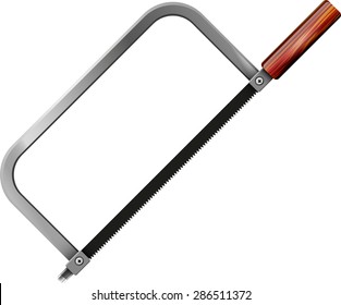 Hand saw abstract vector illustration isolated eos10 / hand saw