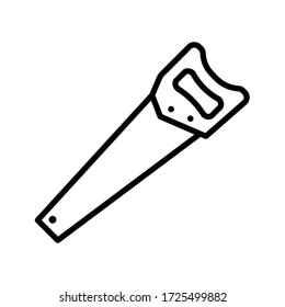 hand saw - carpentry icon vector design template