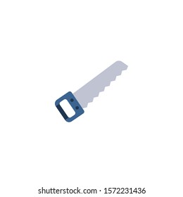 Hand saw creative icon. flat simple illustration. From gardening icons collection. Isolated Hand saw sign on white background