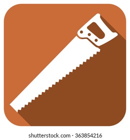 hand saw flat icon