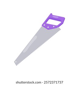 Hand Saw Flat Icon, Vector illustration