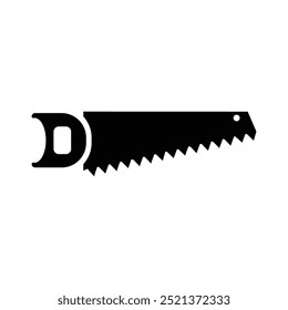 Hand saw flat vector icon design. Hand saw symbol and clip art design