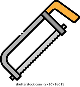 Handsägesymbol: Illustration für Tischlerei