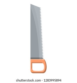 Hand saw icon. Cartoon of hand saw vector icon for web design isolated on white background