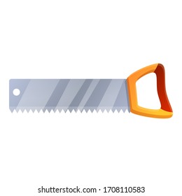 Hand saw icon. Cartoon of hand saw vector icon for web design isolated on white background