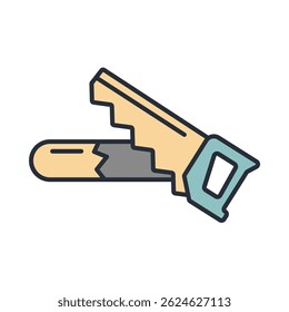 hand saw icon collection .design style with background