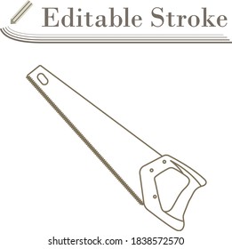 Icono De Vista Mano. Diseño sencillo de Stroke modificable. Ilustración vectorial.