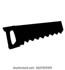 ícone de serra manual, ícone de pictograma de estilo plano para aplicativo móvel ui ou ux, design de símbolo de logotipo de ilustração de vetor, isolado no branco