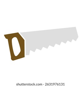 hand saw icon, flat style pictogram icon for ui or ux mobile app, vector illustration logo symbol design, isolated on white