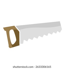 ícone de serra manual, ícone de pictograma de estilo plano para aplicativo móvel ui ou ux, design de símbolo de logotipo de ilustração de vetor, isolado no branco