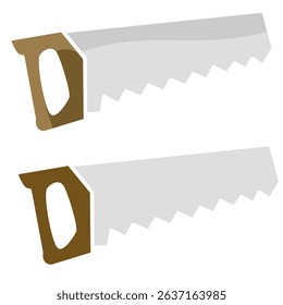 hand saw icon, flat style pictogram icon for ui or ux mobile app, vector illustration logo symbol design, isolated on white