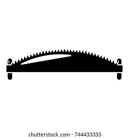 Hand saw icon. Simple illustration of hand saw vector icon for web