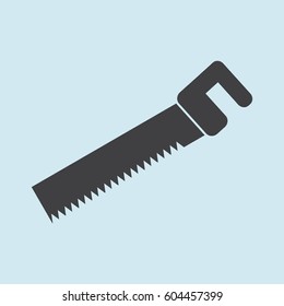 hand saw icon stock vector illustration flat design