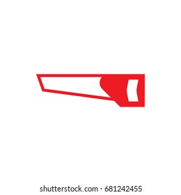 hand saw icon stock vector on white background